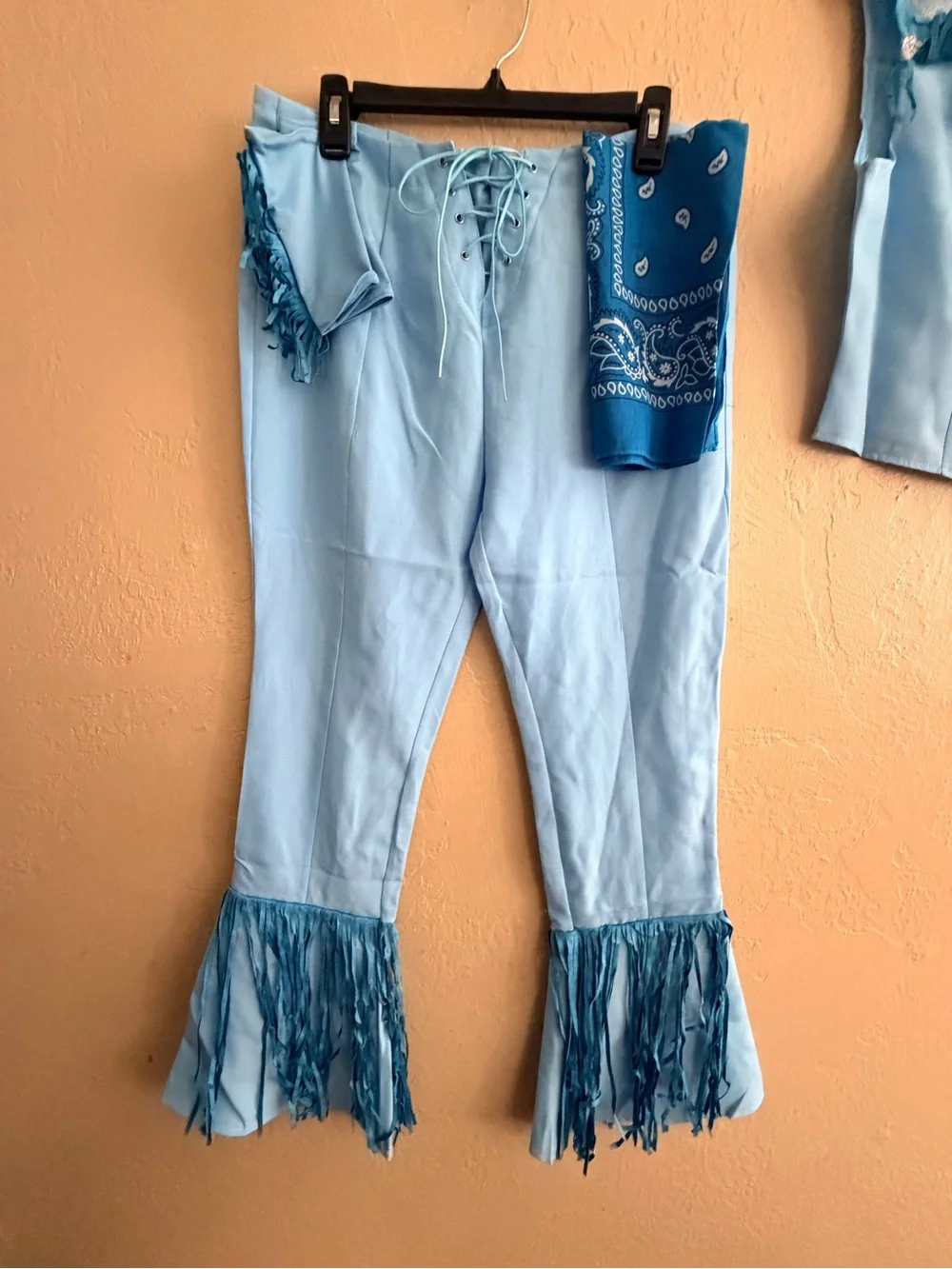 Western Glamour Cowgirl Costume Set - Light Blue